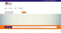 Desktop Screenshot of firstflightnepal.com